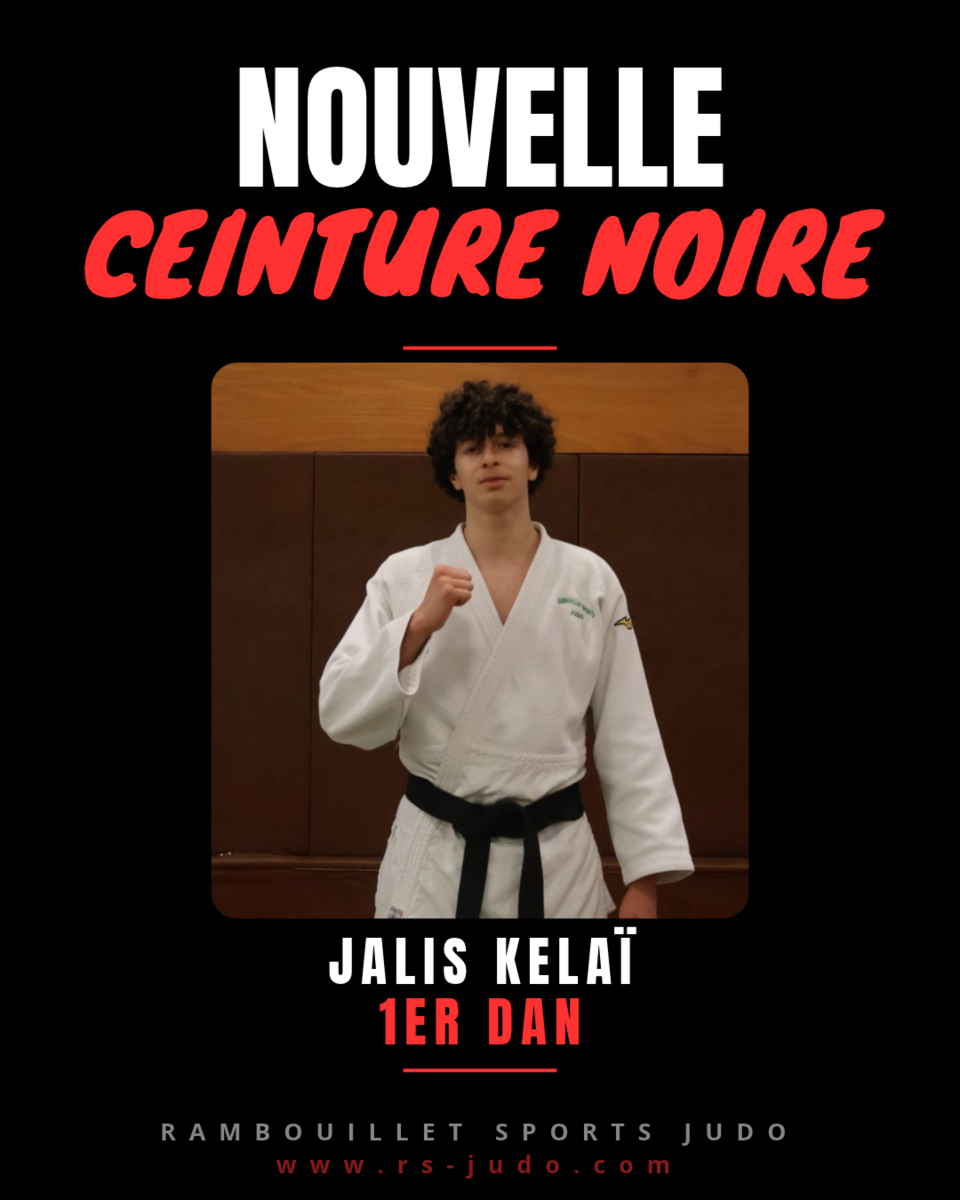 Nouvelle ceinture noire - Jalis KELAI