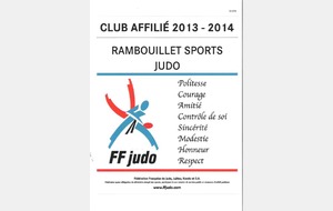 RAMBOUILLET SPORTS JUDO JUJITSU - CLUB AFFILIE F.F.J.D.A 2013 2014 