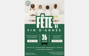 Fête de fin d'année - 26 juin 2026
