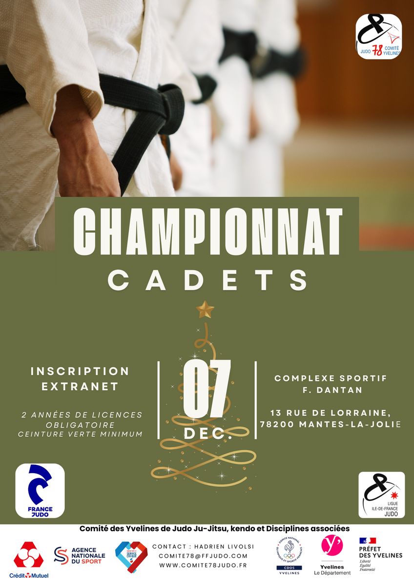 Championnat 78 Cadets - Mantes la Jolie - 07/12/2025