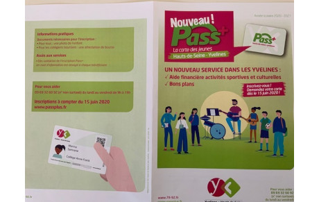 Rambouillet Sports Judo Jujitsu est affilié au dispositif Pass+  en faveur des collégiens et des familles