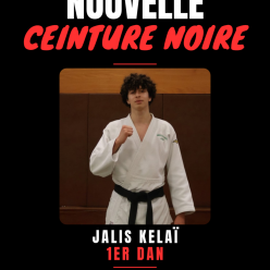 Nouvelle ceinture noire - Jalis KELAI